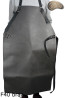 Tablier de protection en cuir F40 brown sans pression boucher/soudure/chef/barbecue/serrurier