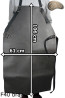 Tablier de protection en cuir F40 brown sans pression boucher/soudure/chef/barbecue/serrurier