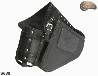 LEATHER SADDLEBAG S638 H-D SOFTAIL