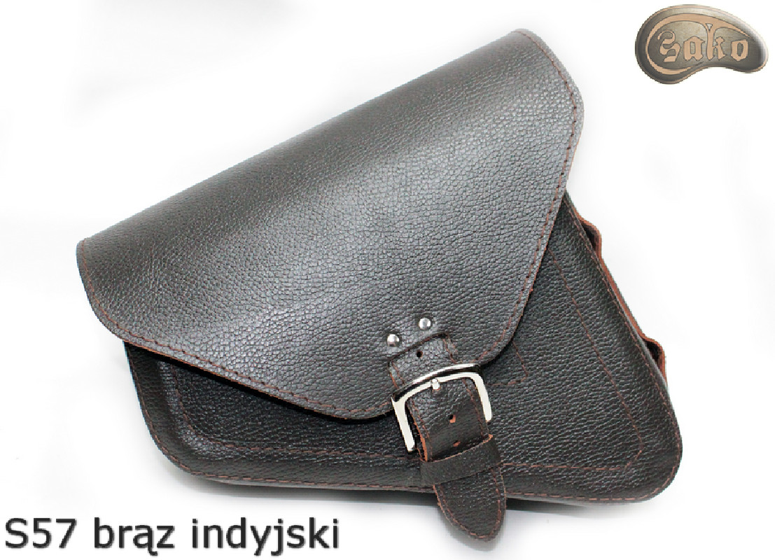 LEATHER SADDLEBAG S57 RETRO VINTAGE  H-D SPORTSTER