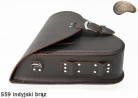 LEATHER SADDLEBAG S59 RETRO VINTAGE H-D SOFTAIL