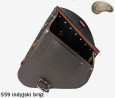 LEATHER SADDLEBAG S59 RETRO VINTAGE H-D SOFTAIL