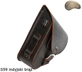 LEATHER SADDLEBAG S59 RETRO VINTAGE H-D SOFTAIL