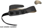 G19 Reversible Genuine Leather Electric/Bass Guitar Strap (Light Beige/Black)