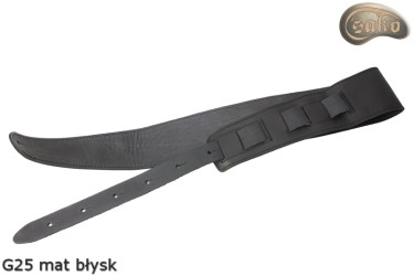 G26 Matte Double-Sided Genuine Leather Electric/Bass Guitar Strap