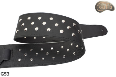 G53 Reversible Genuine Leather Electric/Bass Guitar Strap