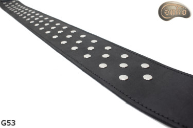 Sangle G53 double face en cuir véritable pour guitare/basse électrique