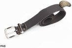 Ceinture de pantalon en cuir marron foncé PA8