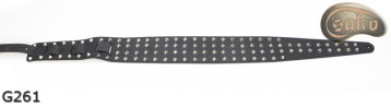 G261 Matte Double-Sided Genuine Leather Electric/Bass Guitar Strap
