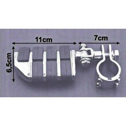 Stroller footrests to crash bars  inch 25.4 mm