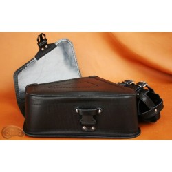 LEATHER SADDLEBAG S573 CROCODILE H-D SPORTSTER