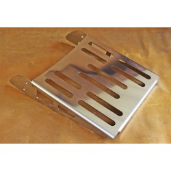 Wide luggage carrier made of stainless steel