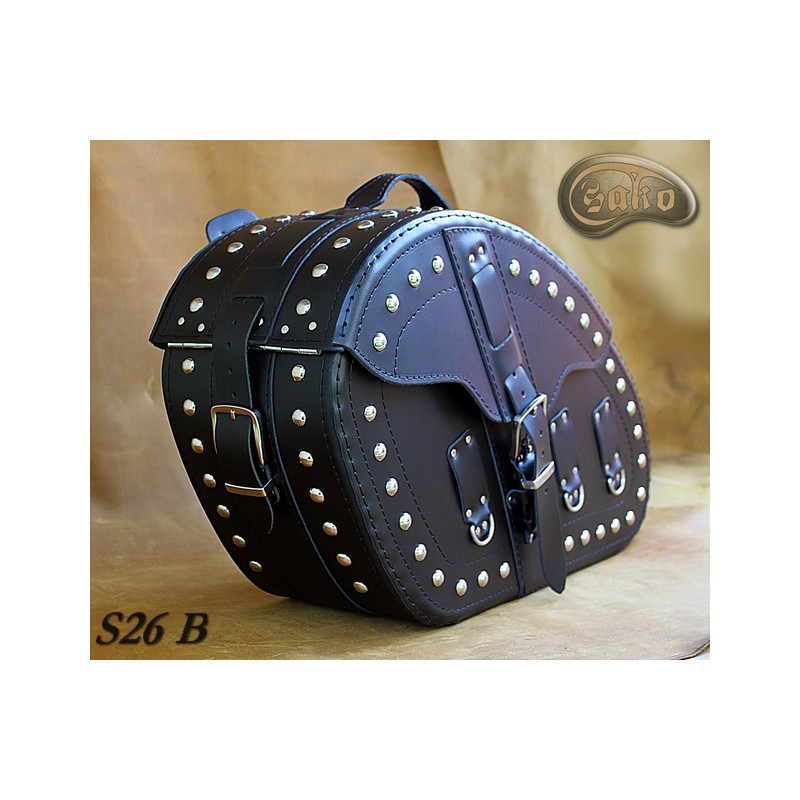 LEATHER SADDLEBAGS S26
