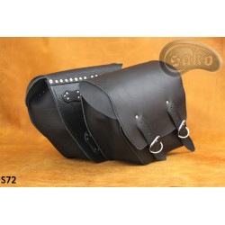 LEATHER SADDLEBAG S72 H-D DYNA