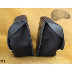 LEATHER SADDLEBAG S72 H-D DYNA