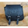 LEATHER SADDLEBAG S82 SKULL *TO REQUEST*