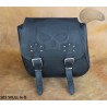 LEATHER SADDLEBAG S82 SKULL *TO REQUEST*