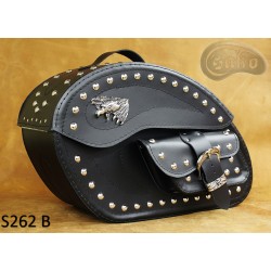 LEATHER SADDLEBAGS S262