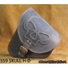 LEATHER SADDLEBAG S59 SKULL  H-D SOFTAIL