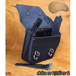 LEATHER SADDLEBAG S72 H-D DYNA