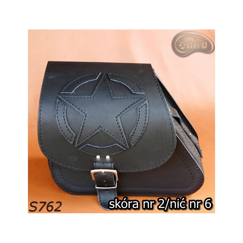 LEATHER SADDLEBAG S762 H-D SPORTSTER